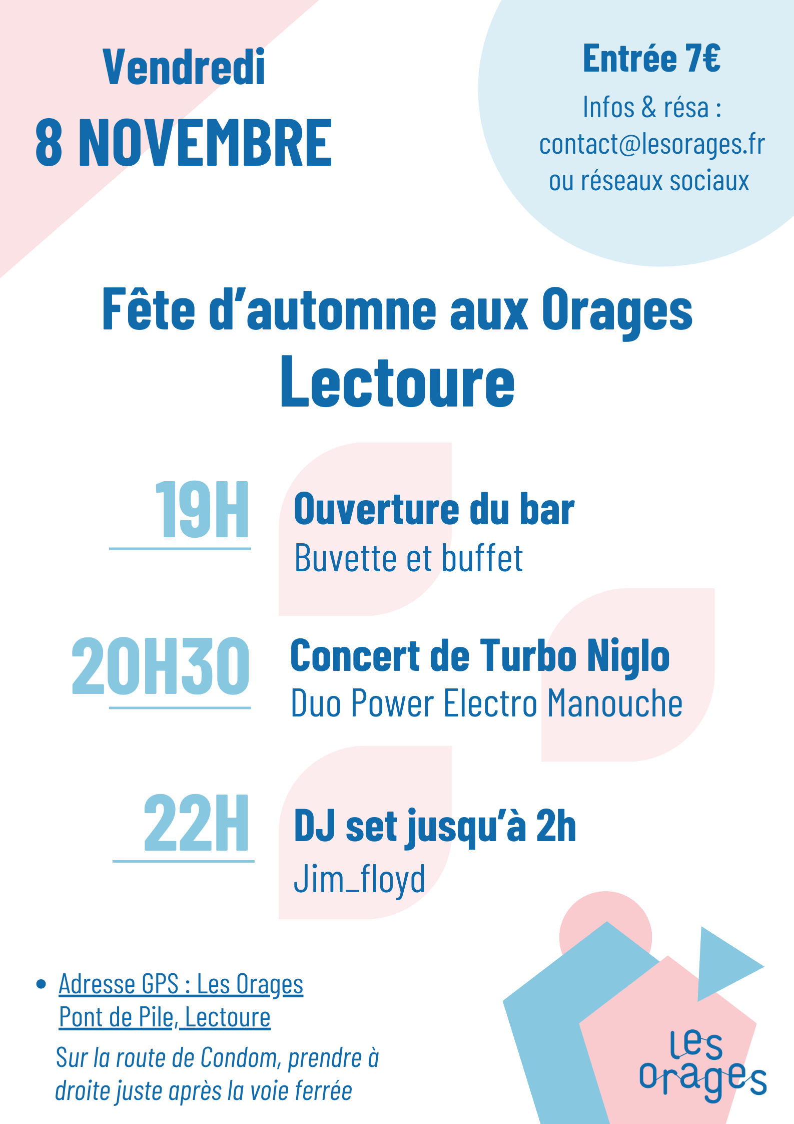 FÊTE D'AUTOMNE - SOIRÉE CONCERT AUX ORAGES