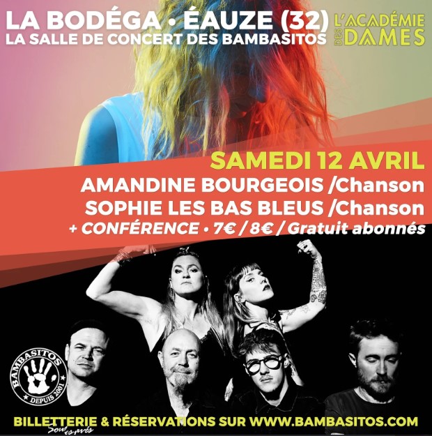 Concerts Amandine Bourgeois et Sophie les bas bleus "L'Académie des Dames"